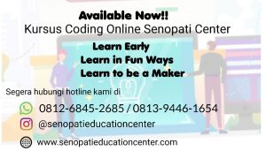 Coba gratis Kursus Coding Online Senopati Center