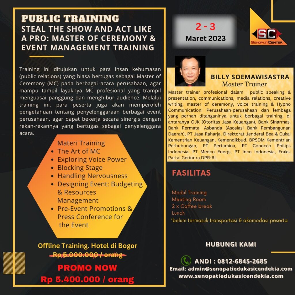 Training Public Relation Senopati Center